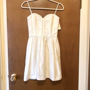White Ella Moss Strapless Dress